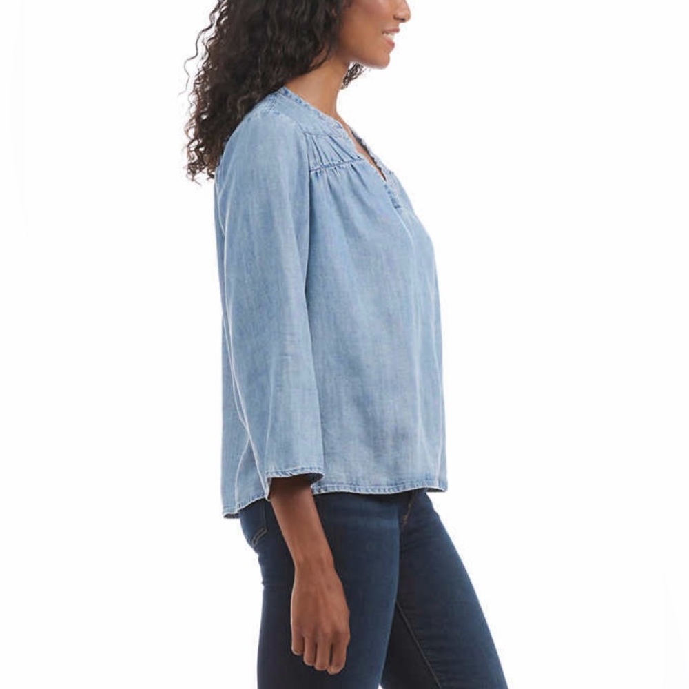 Splendid Ladies' V-Neck Blouse, Size L - Picture 2 of 8